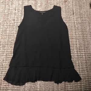 Banana Republic navy peplum blouse, size M